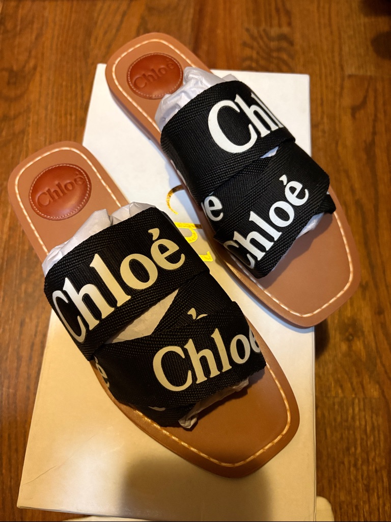 Black LogoWeb Slide Sandals New In Box